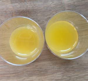 zumo de piña hecha con un concentrado baor products