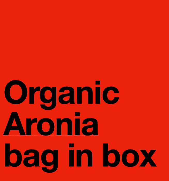 Vinagre de aronia bio, nombre de producto